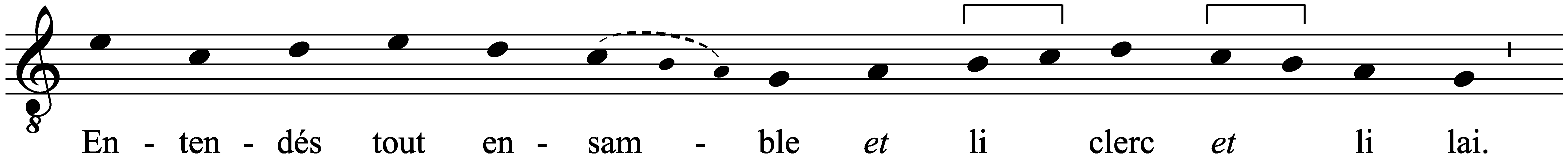 Work musical notation